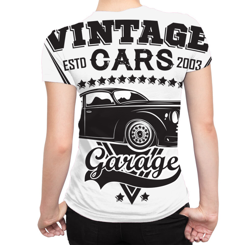 Emblem Of Muscle Car Repair And Service Organisationtion All Over Women's T-shirt | Artistshot