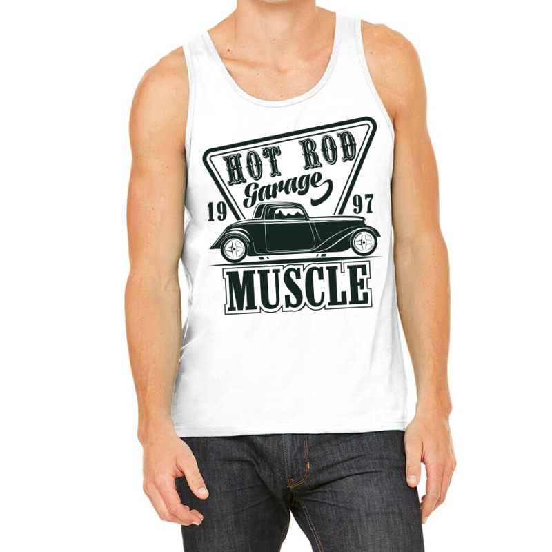 Emblem Of Muscle Car Repair And Service Organizationtion (2) Tank Top | Artistshot