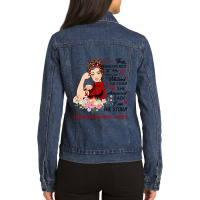 I Am The Storm Hereditary Hemochromatosis Awareness Ladies Denim Jacket | Artistshot