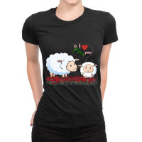 I Love You Mom Withe Cute Ladies Fitted T-shirt | Artistshot