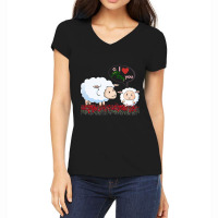 I Love You Mom Withe Cute Women's V-neck T-shirt | Artistshot