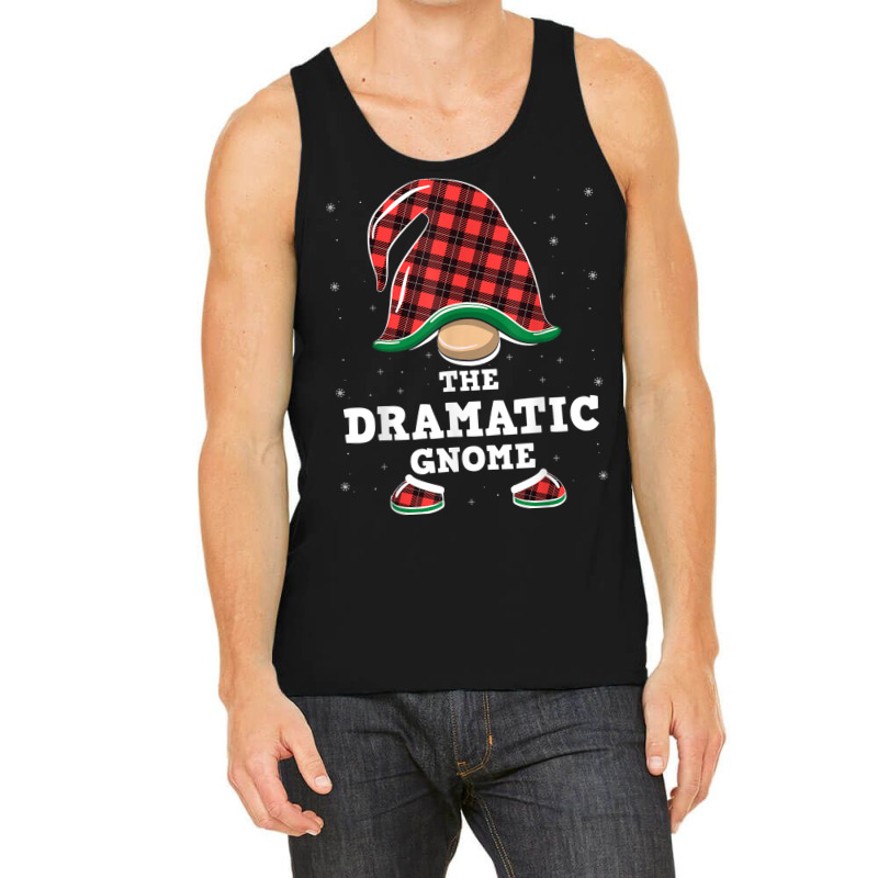 Dramatic Gnome Buffalo Plaid Christmas Dramatic Gnome Tank Top by Color | Artistshot