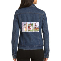 Midsommar Tarot Cards (color Version) Ladies Denim Jacket | Artistshot