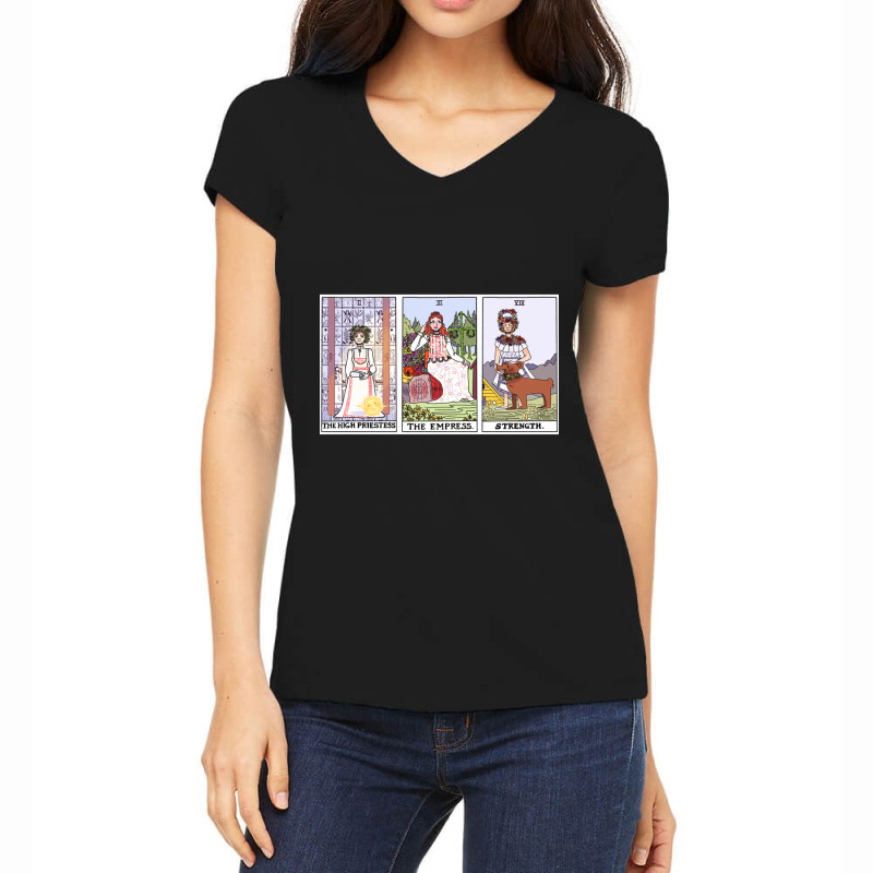 Midsommar Tarot Cards (color Version) Women's V-Neck T-Shirt by JACOBMCCOLLUM | Artistshot