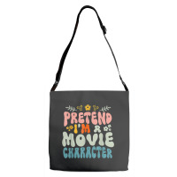 Hippie Halloween Costume Pretend I'm A Movie Character Adjustable Strap Totes | Artistshot