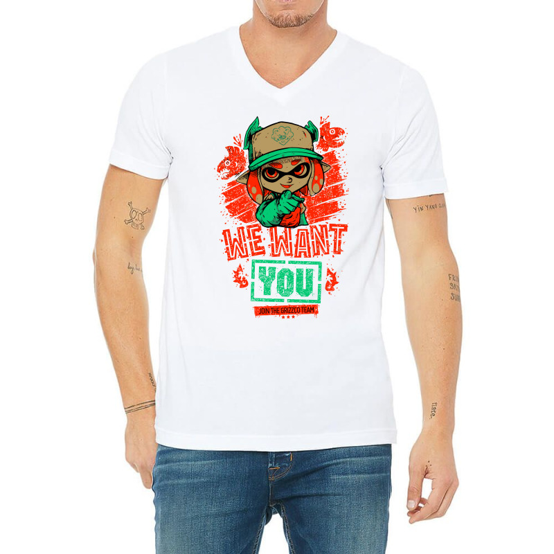 We Want You V-neck Tee | Artistshot