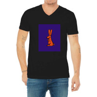 Rabbit With Long Ears V-neck Tee | Artistshot