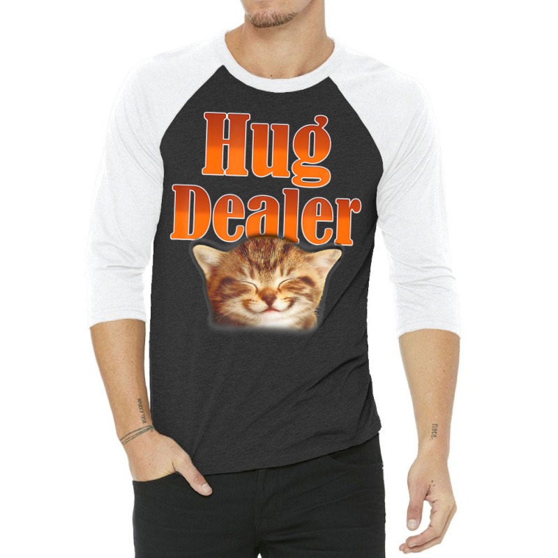 Cat Hug Dealer Cute Kitty For Feline Fans 3/4 Sleeve Shirt | Artistshot