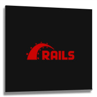 Ruby On Rails Metal Print Square | Artistshot