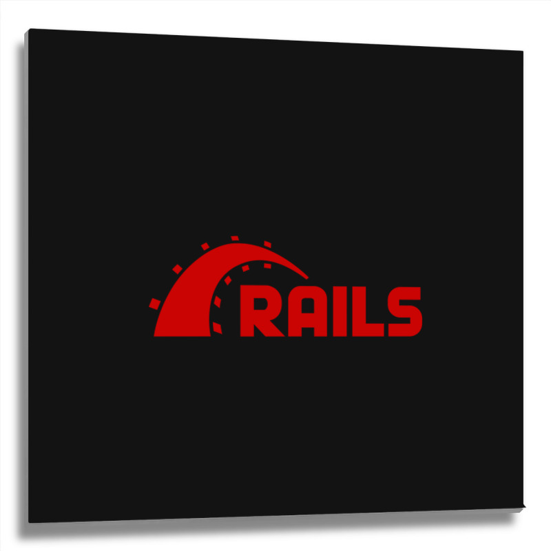 Ruby On Rails Metal Print Square | Artistshot