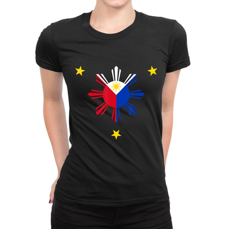 Philippines Flag Filipino Pinoy Pinay Pride Manila Ladies Fitted T-Shirt by cm-arts | Artistshot