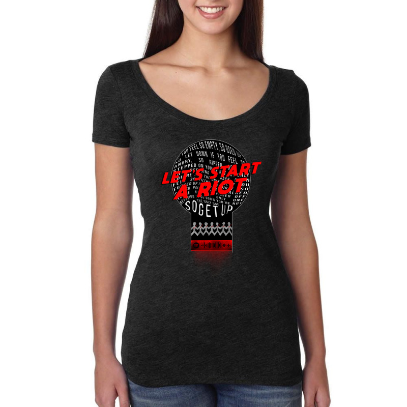 Let_s Start A Riot! Remastered Women's Triblend Scoop T-shirt | Artistshot