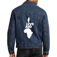 Live Aid Classic Men Denim Jacket | Artistshot