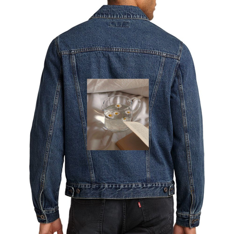 Aesthetic Flowers On Water Men Denim Jacket | Artistshot