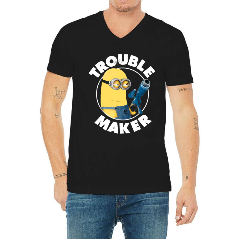 Despicable Me Kevin Trouble Maker Graphic V-neck Tee | Artistshot