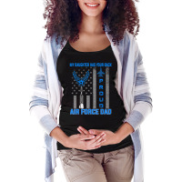 Proud Air Force Dad My Daughter Has Your Back- Usaf Maternity Scoop Neck T-shirt | Artistshot