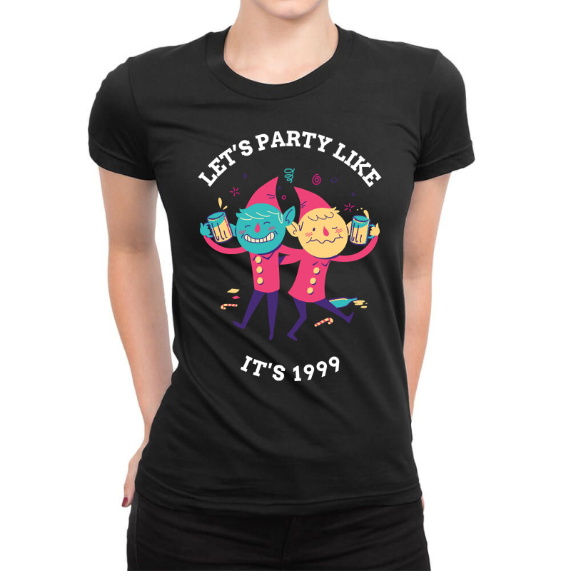 Let's Party Like It's 1999 Ladies Fitted T-Shirt by Coble Spellman | Artistshot