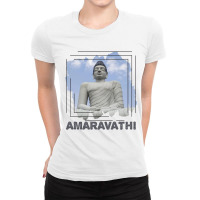 Amaravathi - Buddha Chakra Ladies Fitted T-shirt | Artistshot