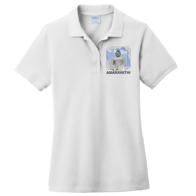 Amaravathi - Buddha Chakra Ladies Polo Shirt by cm-arts | Artistshot