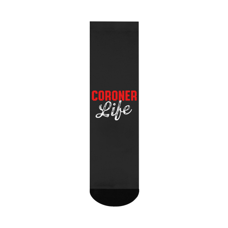 Coroner Medical Examiner Life Investigator Crew Socks | Artistshot