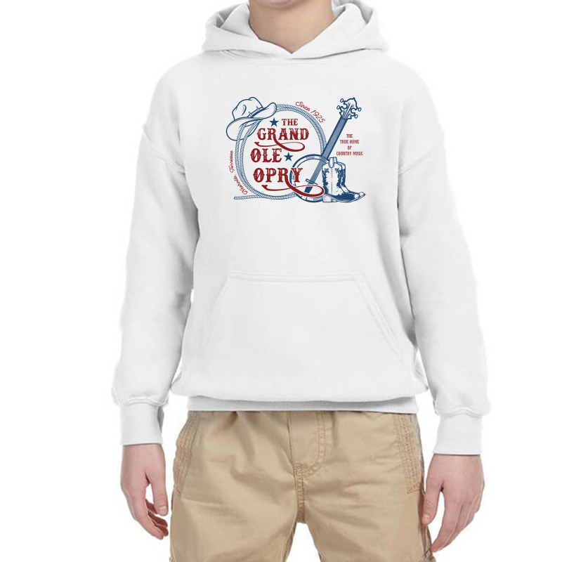 The Grand Ole Opry   The Home Of Country Music   Grand Ole Opry Youth Hoodie | Artistshot