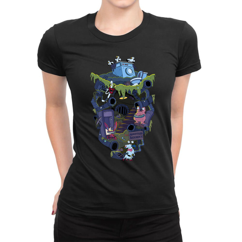 Aaahh!!! Real Monsters Underground Academy Ladies Fitted T-Shirt by cm-arts | Artistshot