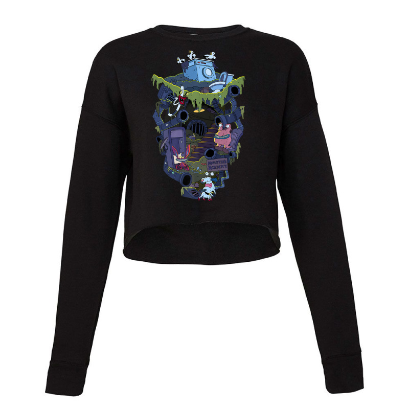 Aaahh!!! Real Monsters Underground Academy Cropped Sweater by cm-arts | Artistshot