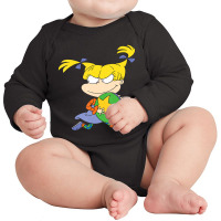 Angelica Running Away With Ball Long Sleeve Baby Bodysuit | Artistshot