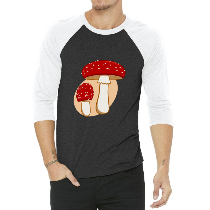 Fly Agaric 3/4 Sleeve Shirt | Artistshot