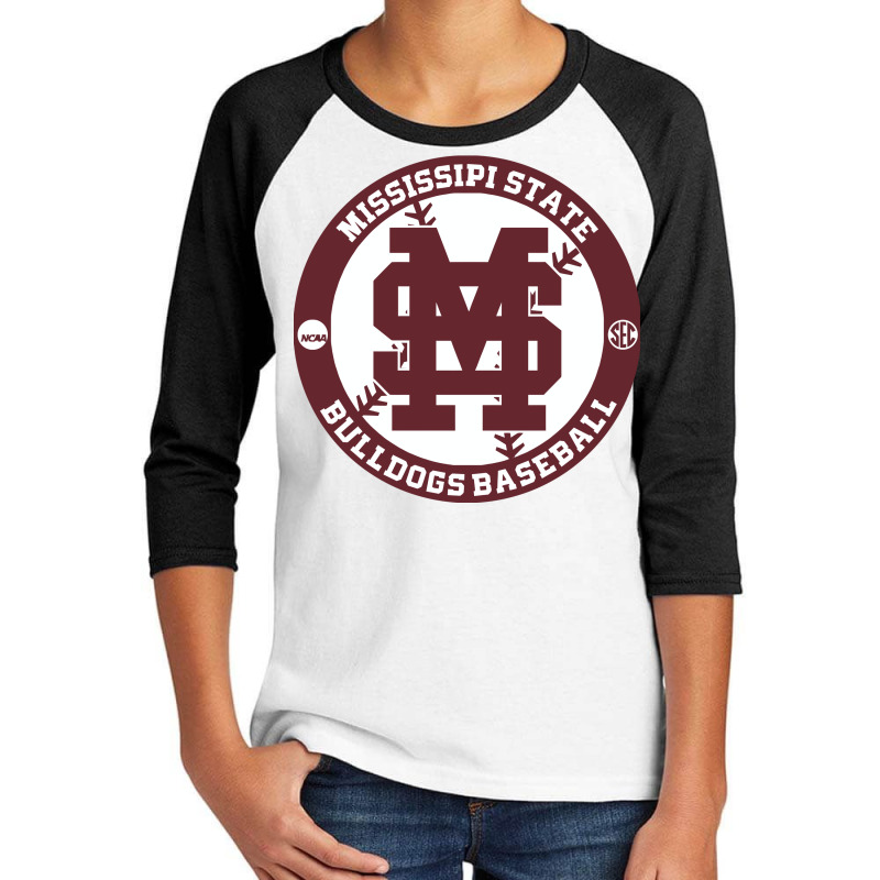 Mississippi State Baseball Sas Youth 3/4 Sleeve by cm-arts | Artistshot