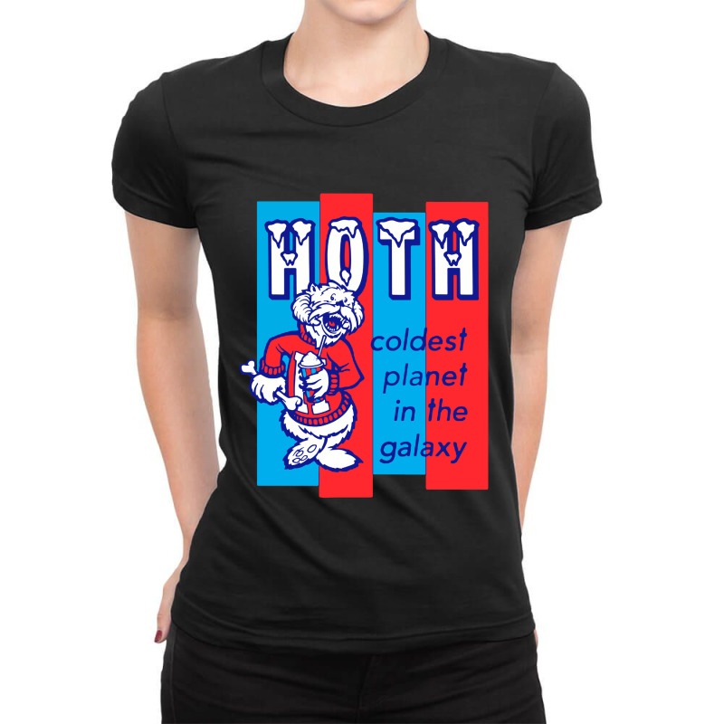 Hoth , Coldest In The Galaxy Ladies Fitted T-Shirt by Luluran | Artistshot