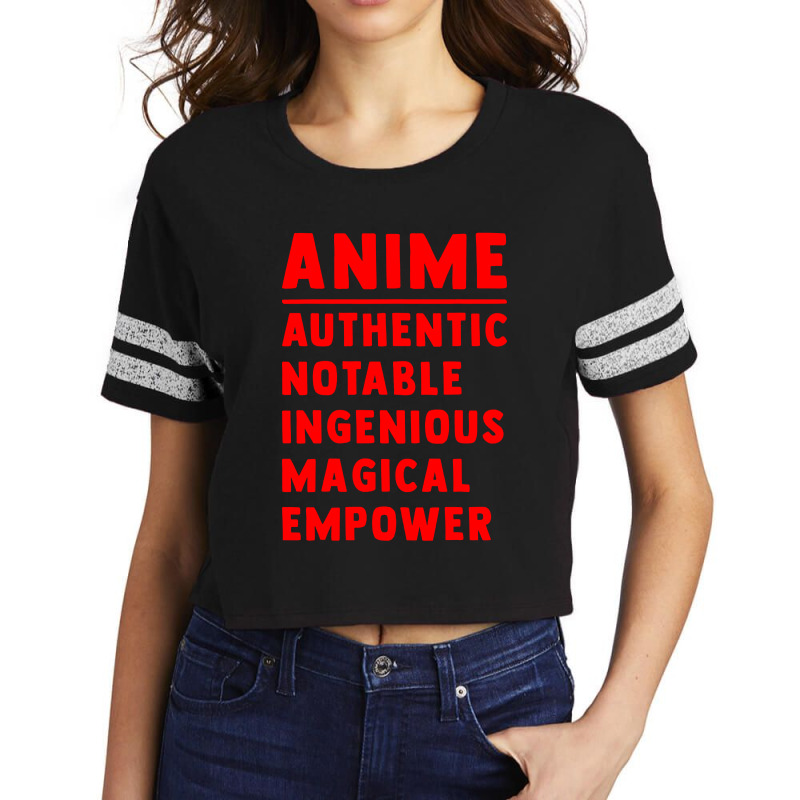 Anime   Authenthic Scorecard Crop Tee by lylolyla | Artistshot