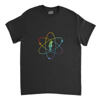 Electric Guitar Headstock Atom Symbol Colorful 1 Classic T-shirt | Artistshot