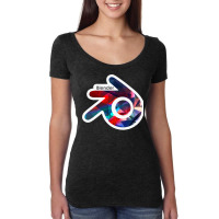 Blender (with White Outline) Women's Triblend Scoop T-shirt | Artistshot