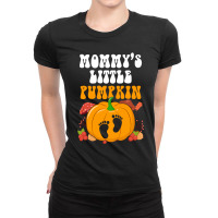 Mommys Little Pumpkin  Halloween Maternity Ladies Fitted T-shirt | Artistshot