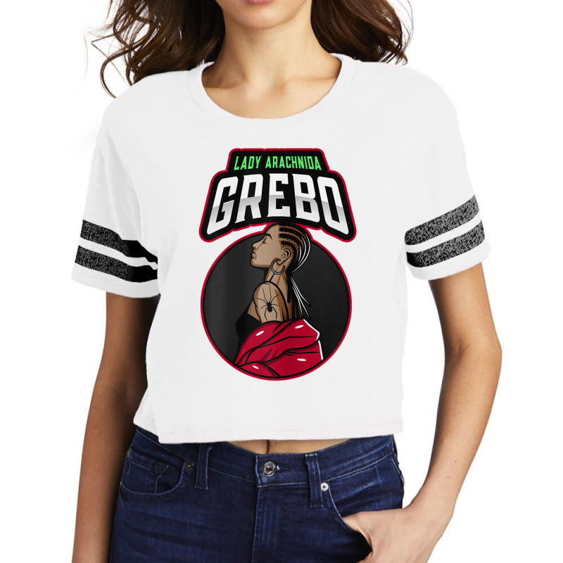 Womens Grebo Lady Arachnida, Liberian Superhero, African Ancestry Scorecard Crop Tee by cm-arts | Artistshot