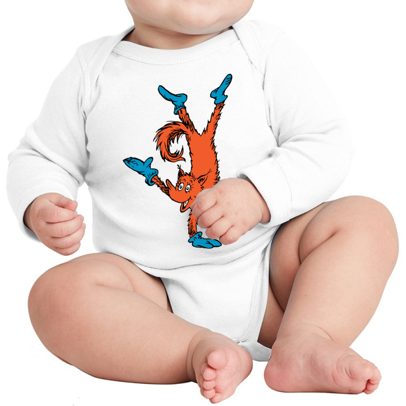 Dr. Seuss Fox In Socks Handstand Pullover Hoodie Long Sleeve Baby Bodysuit by cm-arts | Artistshot