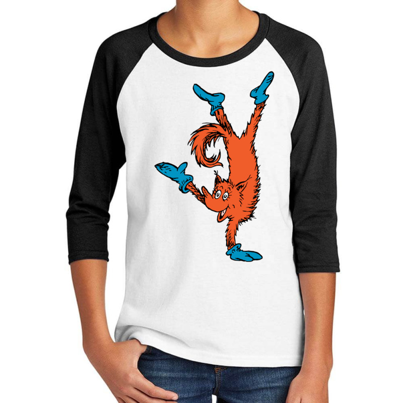 Dr. Seuss Fox In Socks Handstand Pullover Hoodie Youth 3/4 Sleeve by cm-arts | Artistshot