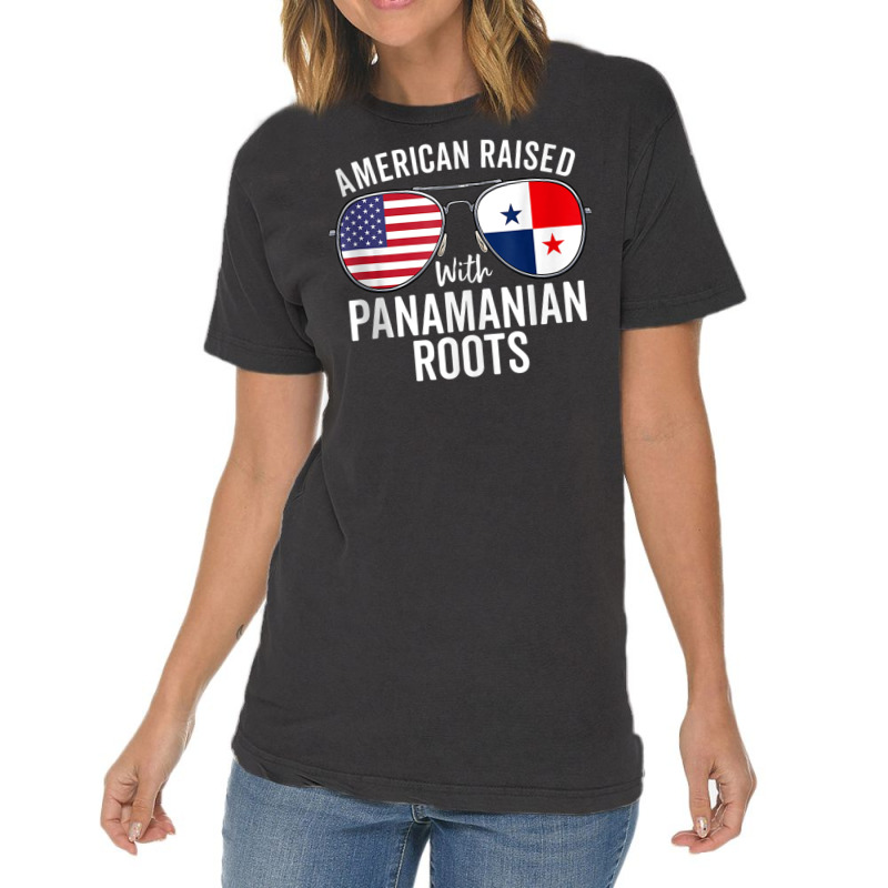 American Raised With Panamanian Roots Usa Panama Flag Tank Top Vintage T-Shirt by cm-arts | Artistshot