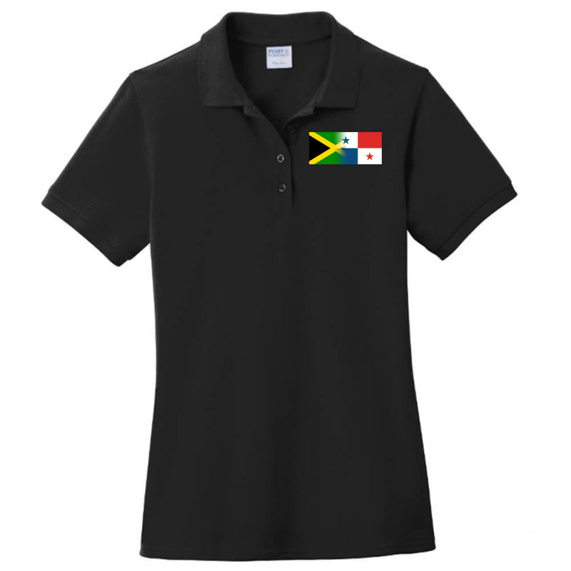 Jamaican Panamanian Flag Jamaica Panama Pullover Hoodie Ladies Polo Shirt by cm-arts | Artistshot