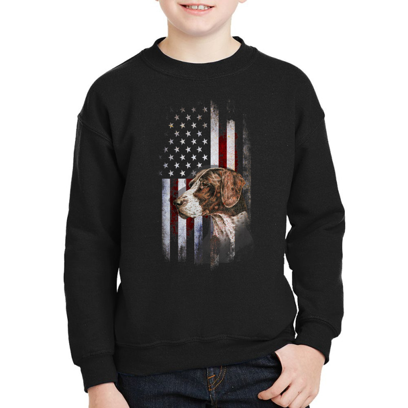 Patriotic German Shorthaired Pointer American Flag Gsp Dog Youth Sweatshirt by Uniform | Artistshot