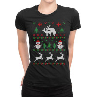 Romantic Reindeers Ladies Fitted T-shirt | Artistshot