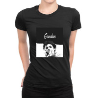 Black And White Grandson 1 Ladies Fitted T-shirt | Artistshot