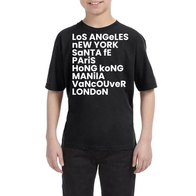 Los Angeles New York Santa Fe Paris Cities Of The World Sweatshirt Youth Tee by cm-arts | Artistshot