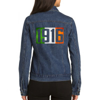 Ireland Easter Rising 1916 Irish Rebellion Flag Ladies Denim Jacket | Artistshot