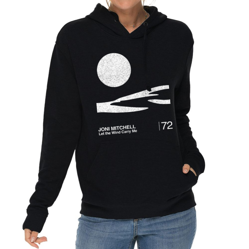 Joni Mitchell Joni Mitchell _ Let The Wind Carry Me _ Minimalist Graph Lightweight Hoodie | Artistshot