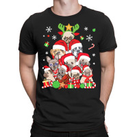 Funny Pug Dog Christmas Tree Costum Pug Christmas Shirt Merry Pugmas X T-shirt | Artistshot