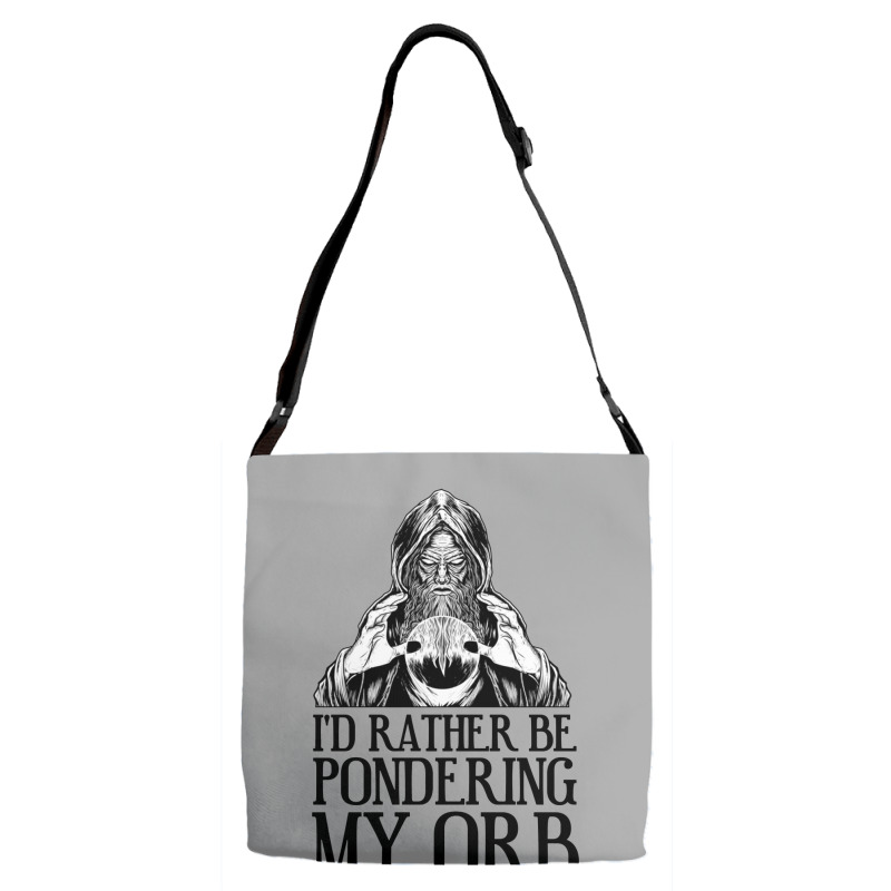 Don't Talk To Me Until I've Pondered Adjustable Strap Totes | Artistshot