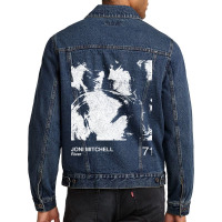 Joni Mitchell Joni Mitchell _ River _ Minimalist Graphic Artwork Desig Men Denim Jacket | Artistshot