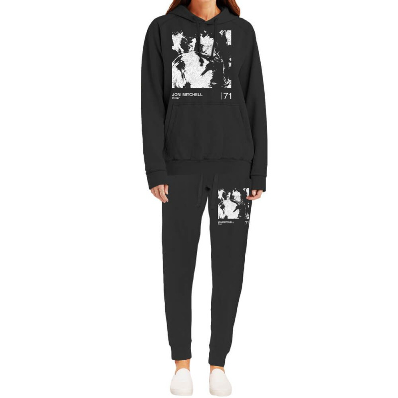 Joni Mitchell Joni Mitchell _ River _ Minimalist Graphic Artwork Desig Hoodie & Jogger Set | Artistshot